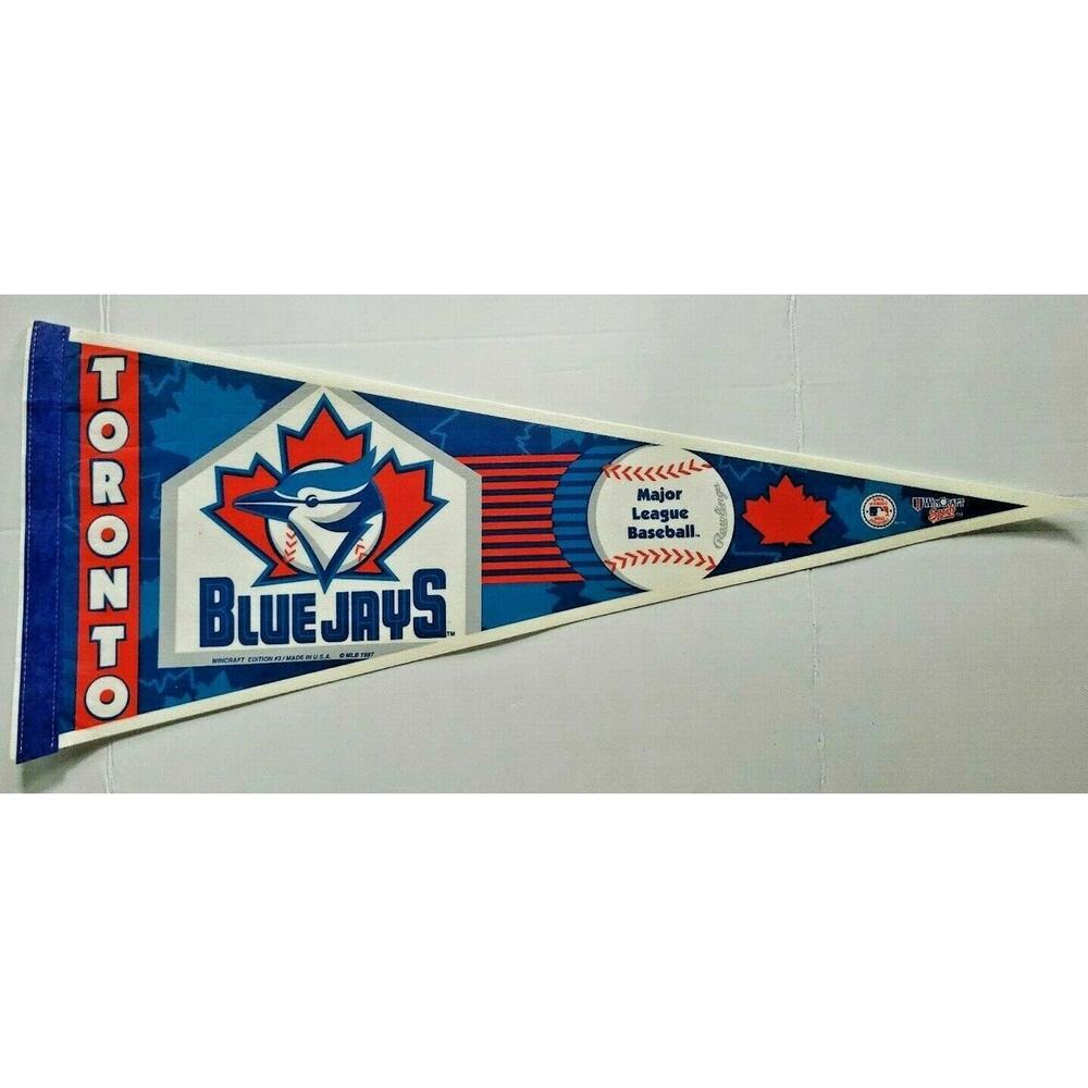 Rare‎ Vintage 1997 MLB Pennant Toronto Blue Jays WinCraft Sports 12" x 30" NOS